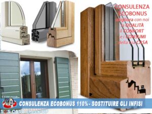 Consulenza ecobonus 110% bonus infissi sostituire serramenti Ivrea Torino Chivasso Biella