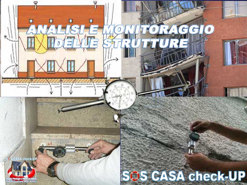 Monitoraggio strutturale di un edificio per osservare nel tempo cedimenti e deformazioni