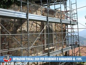 Detrazioni Fiscali al 110% ecobonus 2020 sismabonus